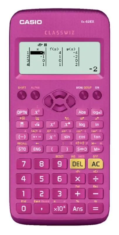 Rekenmachine Casio FX-82EX roze