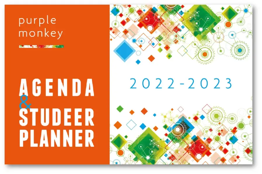 Purple Monkey Agenda en Studeerplanner / 2022-2023