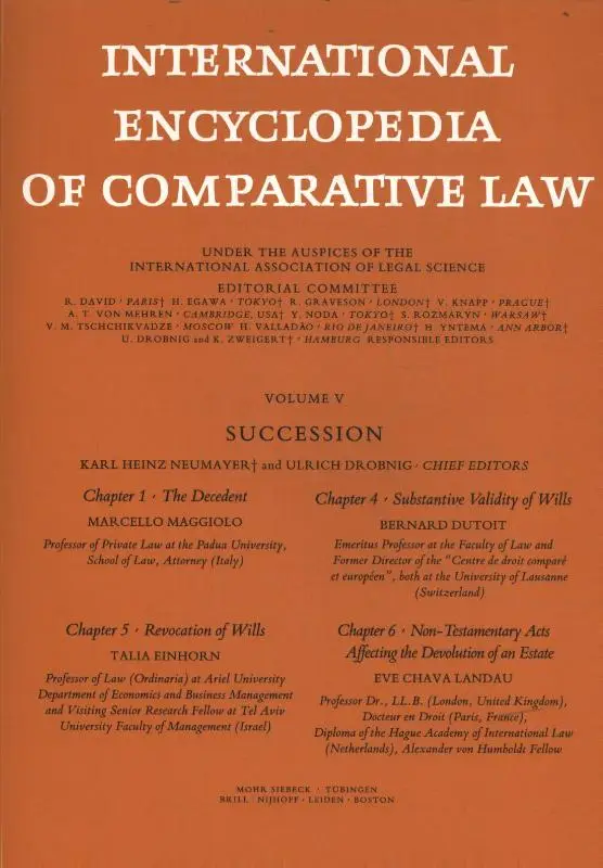 International Encyclopedia of Comparative Law