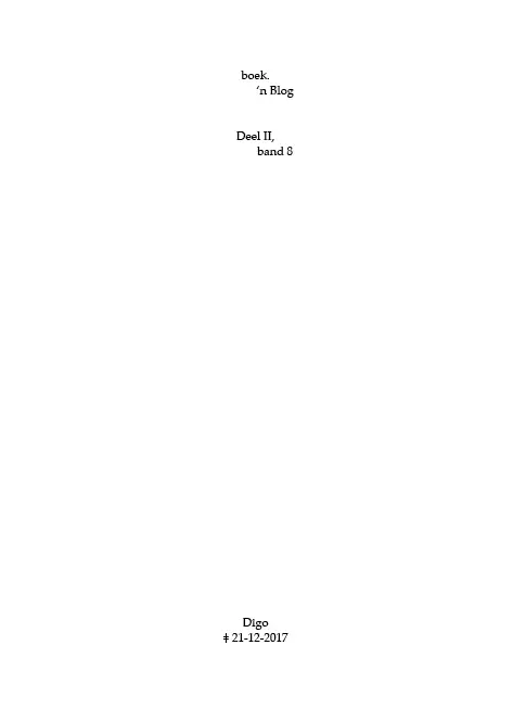 boek.-'n Blog, deel II, band 8