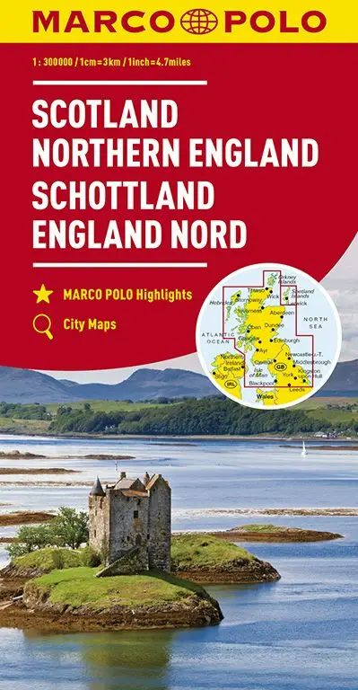 Marco Polo Wegenkaart Schotland - Noord-Engeland