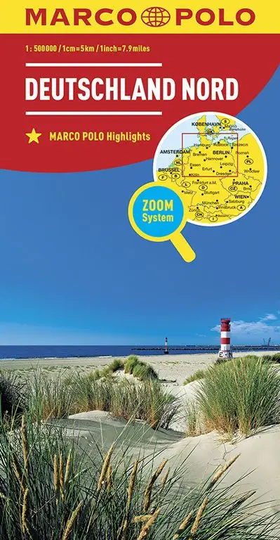 Marco Polo Wegenkaart Duitsland Noord