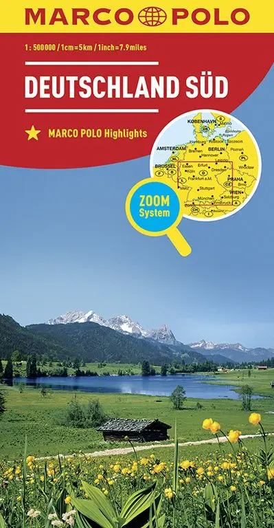 Marco Polo Wegenkaart Duitsland Zuid