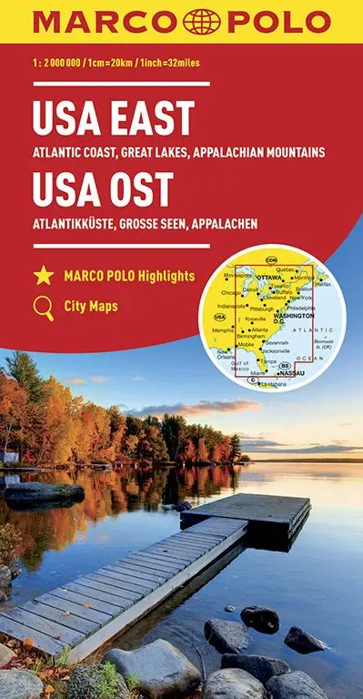 Marco Polo Wegenkaart U.S.A. Oost