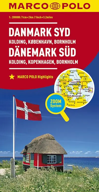 Marco Polo Wegenkaart Denemarken Zuid - Kolding