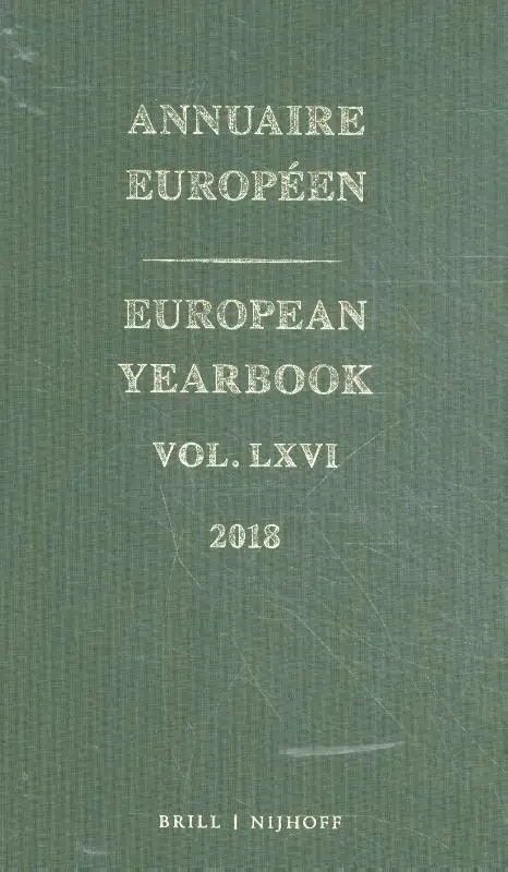 Annuaire Européen / 2018