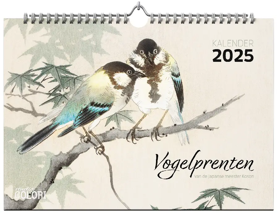 Kalender 2025 - Vogelprenten van de Japanse meester Koson