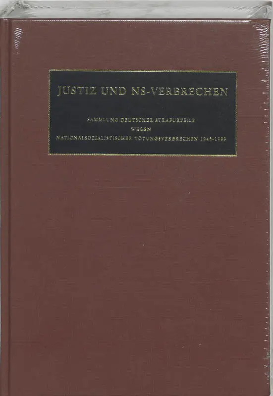 Justiz und NS-Verbrechen / XXVII