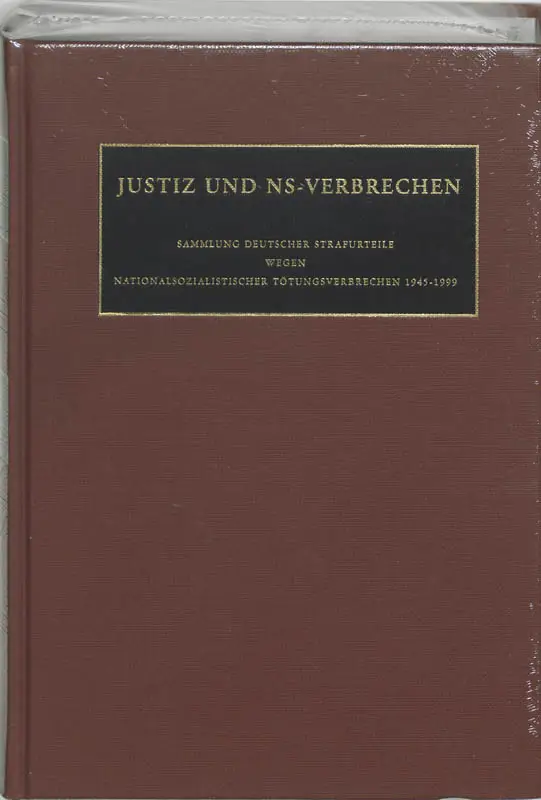 Justiz und NS-Verbrechen / 33