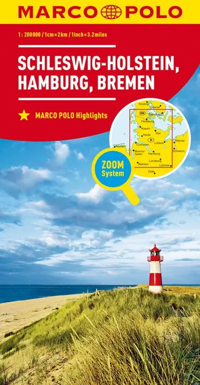 Marco Polo Wegenkaart 01 Sleeswijk-Holstein - Hamburg