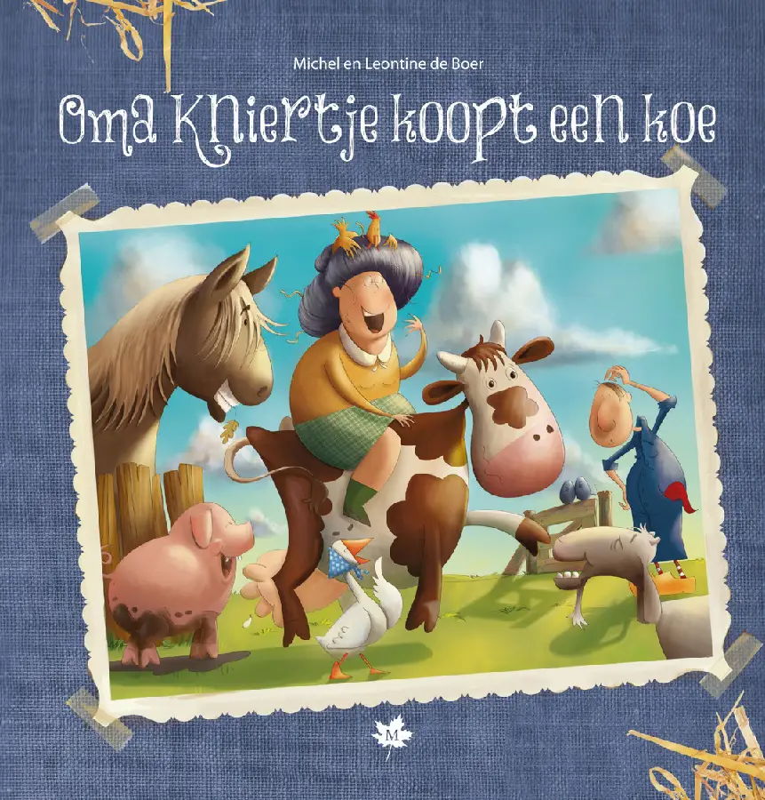 Oma kniertje koopt een koe KLEURBOEK