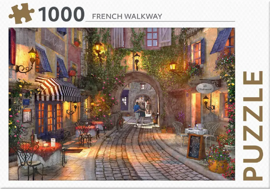 Rebo legpuzzel 1000 stukjes - French Walkway