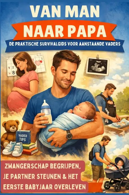 Van man naar papa: De praktische survivalgids voor aanstaande vaders (Hét perfecte cadeau voor toekomstige vaders) -