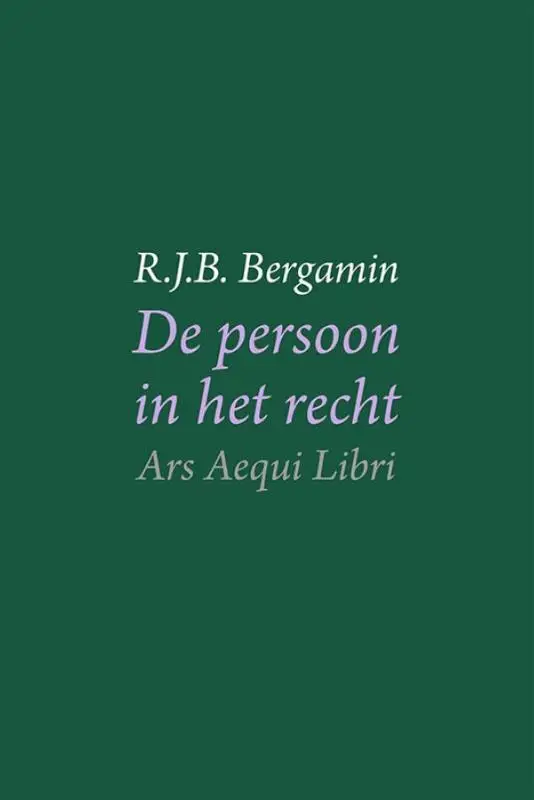De persoon in het recht