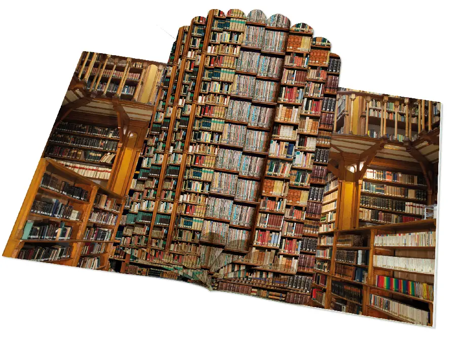 Cadeaupapier Boeken Kloosterbibliotheek