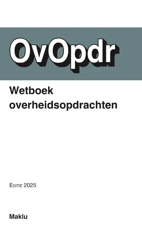 Wetboek overheidsopdrachten / 2025