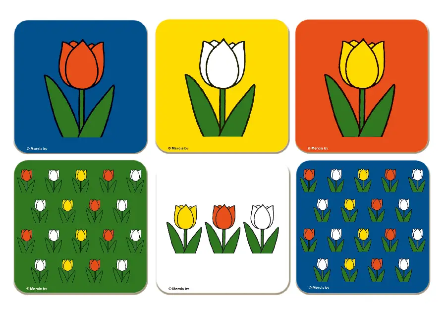 Onderzetters: Tulpen, Dick Bruna