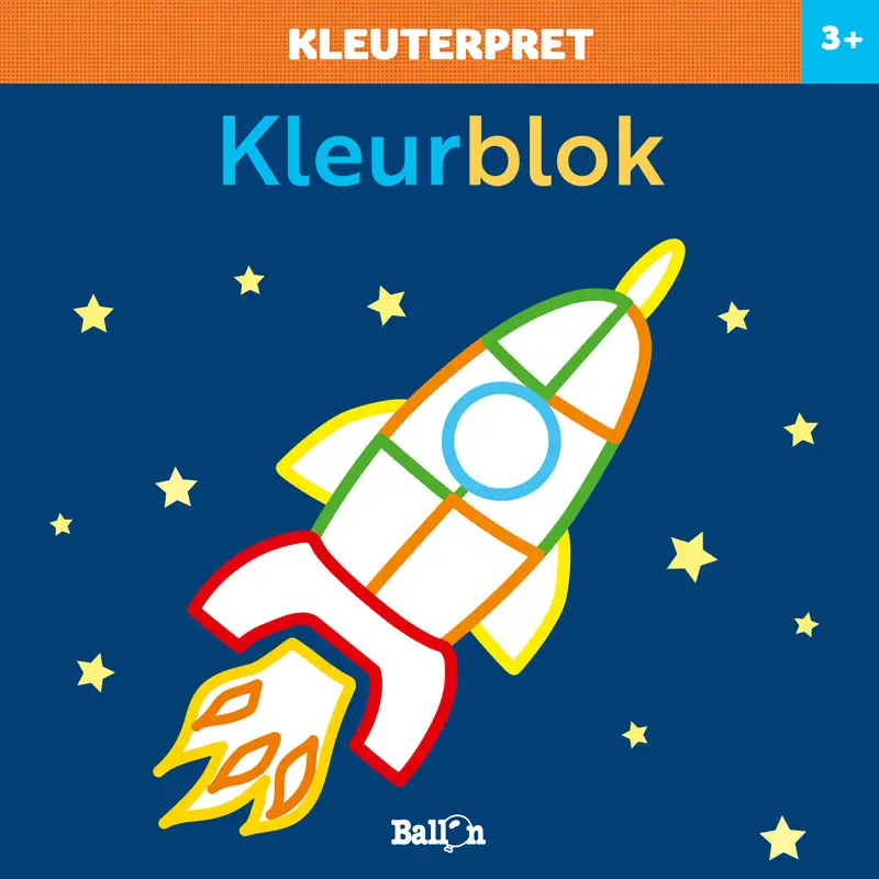 Kleurblok raket / 3+