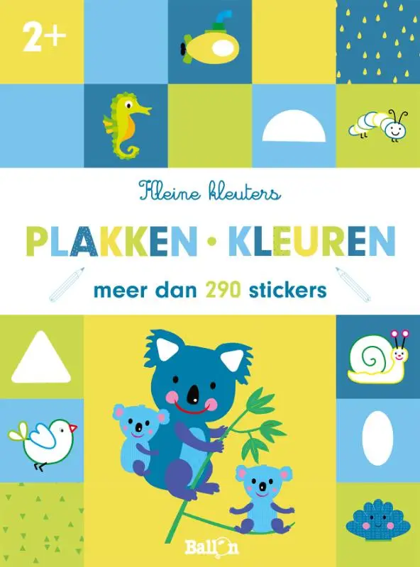 Plakken en kleuren 2+