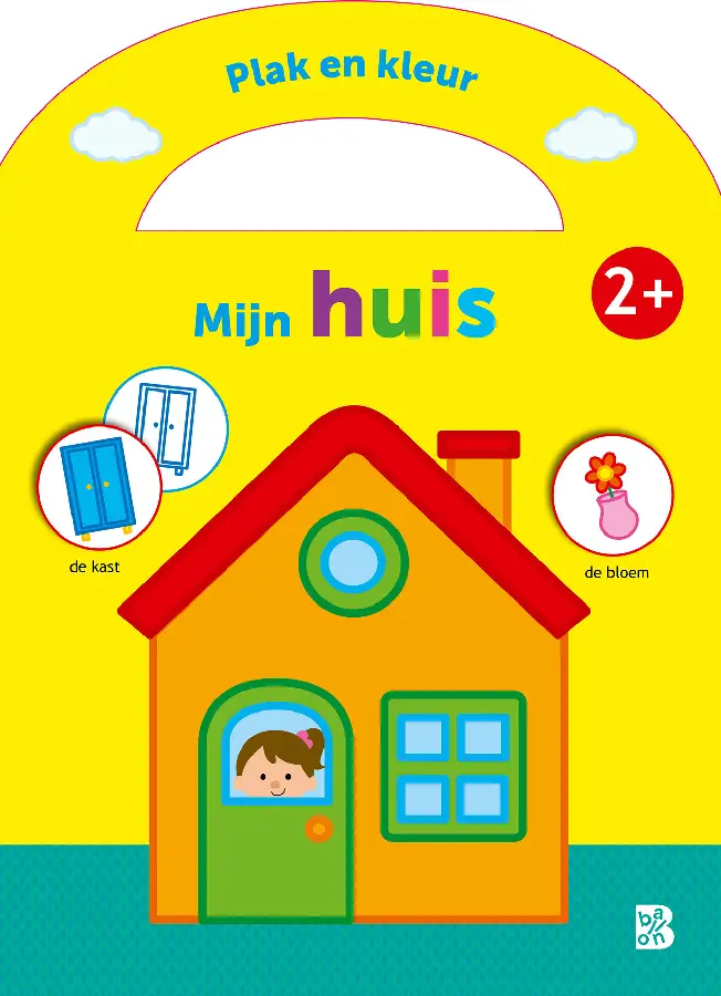 Plak en kleur Mijn huis / 2+