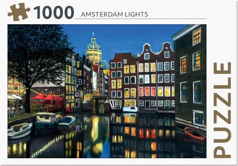 Rebo legpuzzel 1000 stukjes - Amsterdam lights