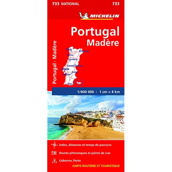 Michelin Wegenkaart 733 Portugal en Madeira