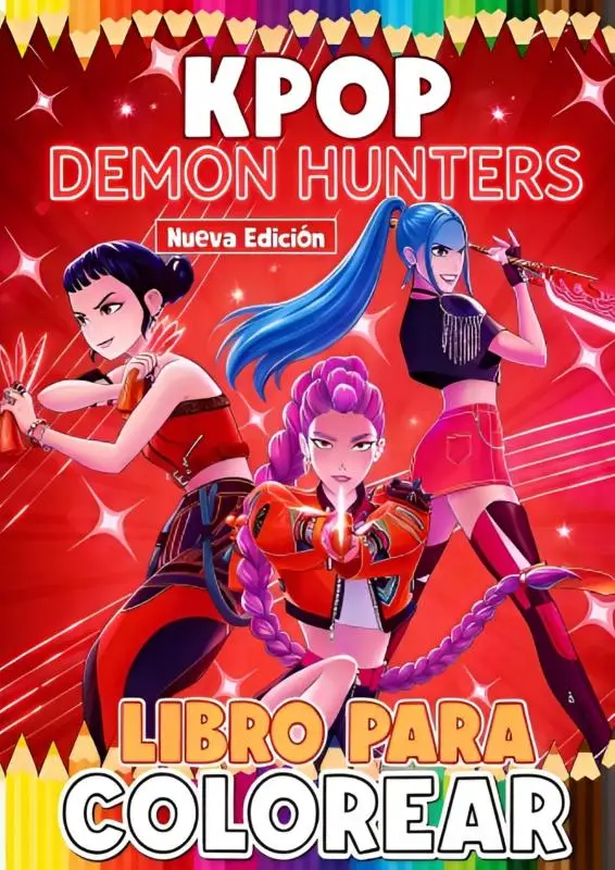 Libro para colorear Estrellas de Fantasía Urbana K-POP