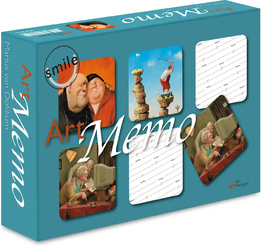 Marius van Dokkum-Smile Art Memo spel 24 sets