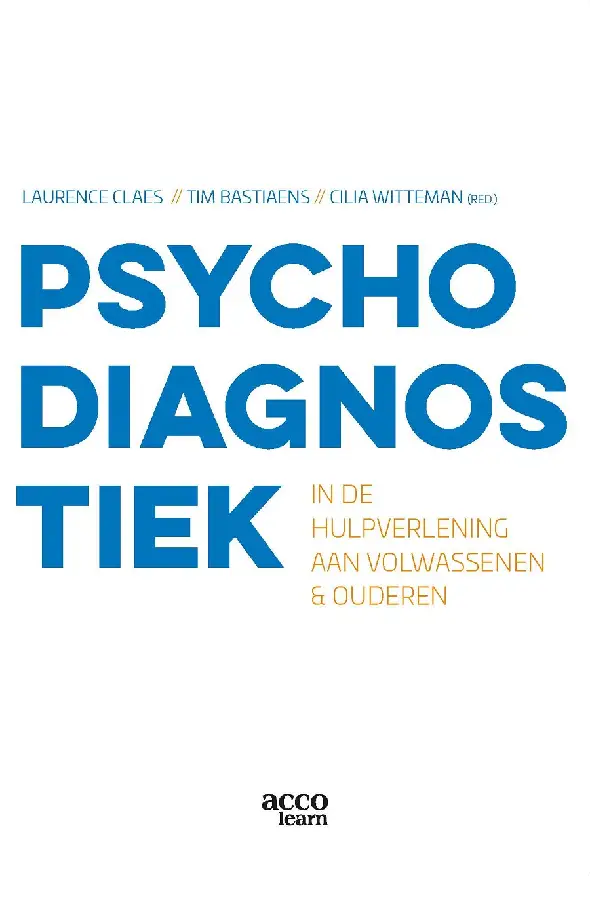 Psychodiagnostiek in de hulpverlening aan volwassenen en ouderen