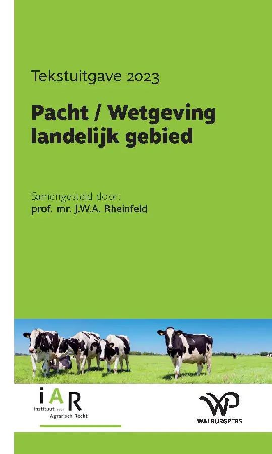 Pacht / Wetgeving landelijk gebied
