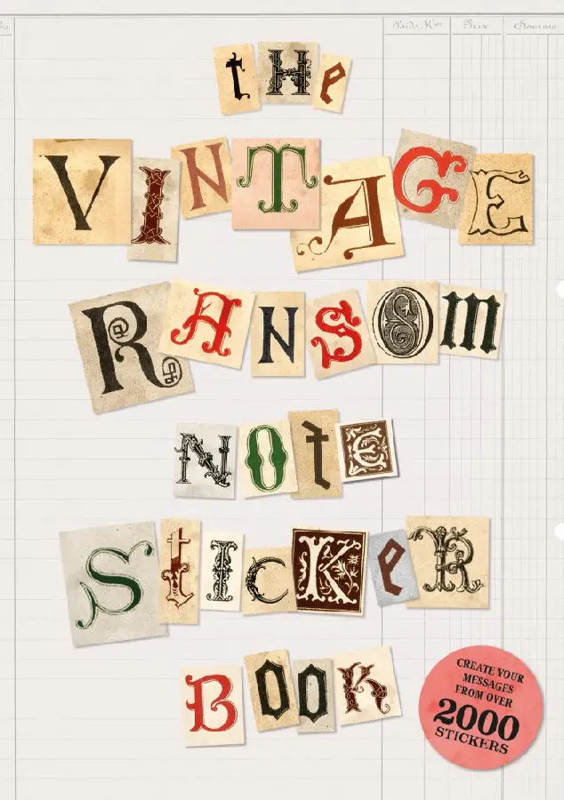 Ye Olde Ransom Note Sticker Book