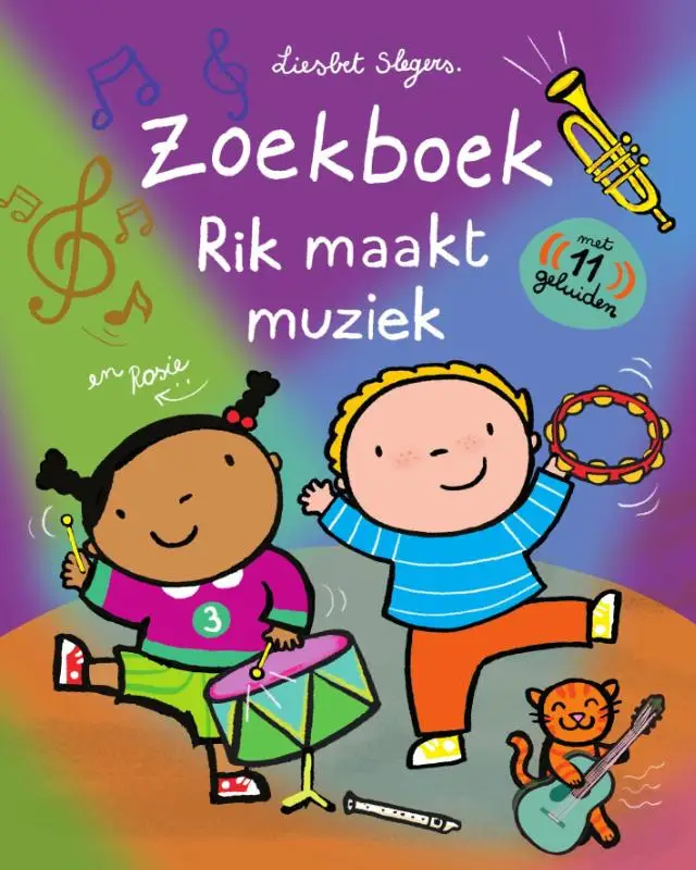 Zoek- en geluidenboek Rik maakt muziek