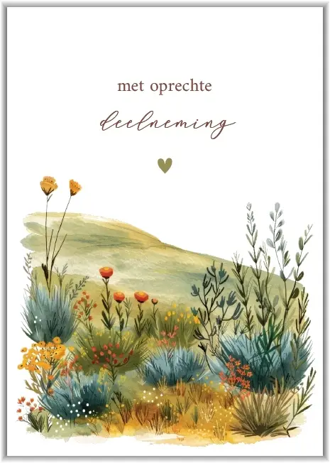 Met oprechte deelneming