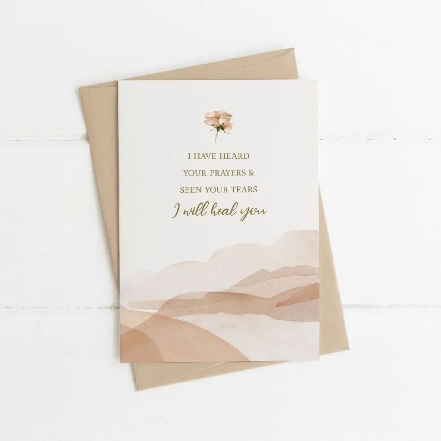 WK I have heard your prayers