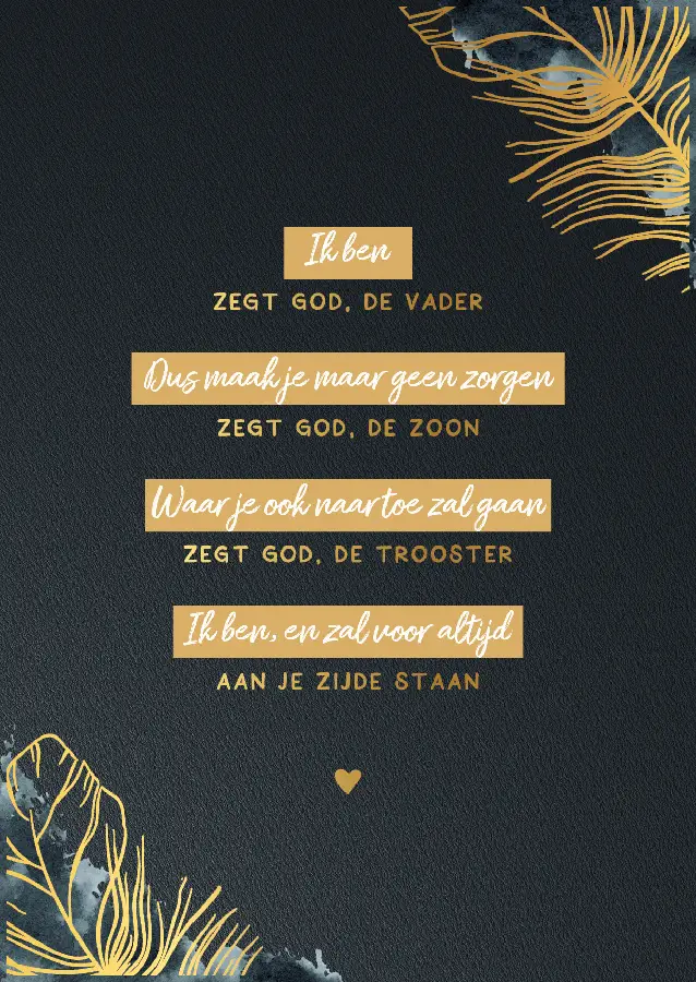 WK Ik ben zegt God, de Vader