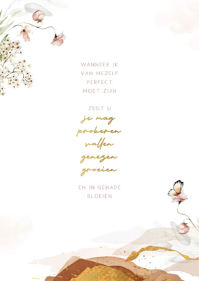 WK Wanneer ik van mezelf perfect