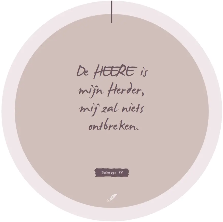 Muurcirkel De HEERE is mijn Herder