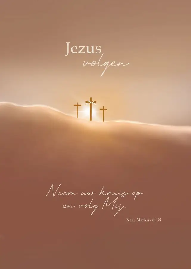 Poster A5 Jezus volgen