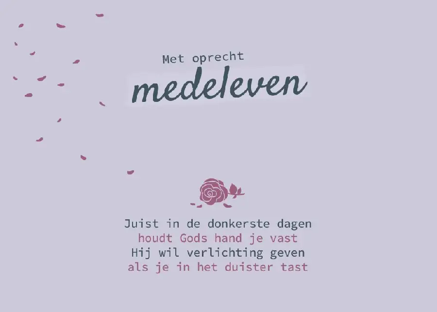 WK Met oprecht medeleven