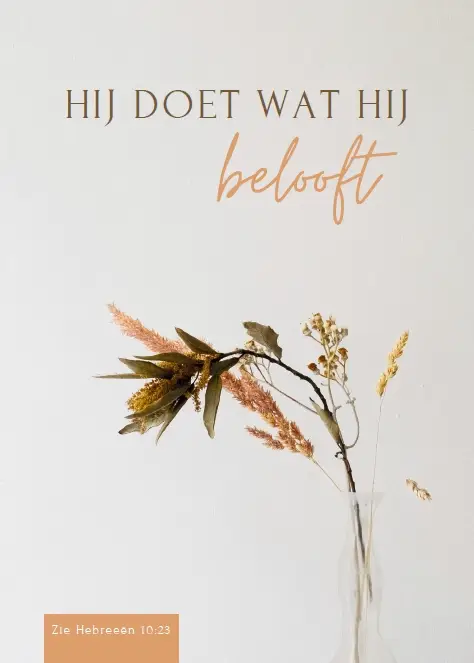 WK Hij doet wat Hij belooft