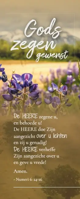 Gods zegen gewenst boekenlegger