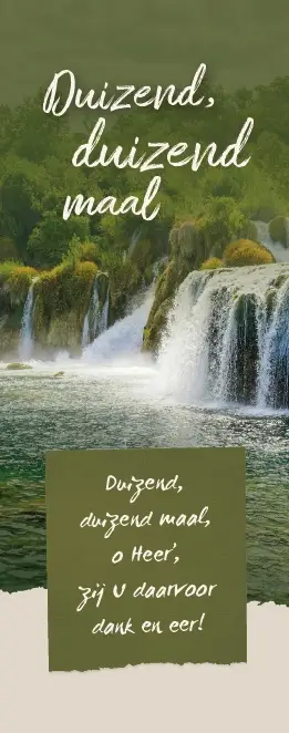 Boekenlegger: God kan oneindig veel meer