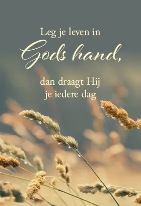 Minicard: Leg je leven in Gods hand