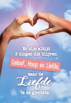 Minicard: Geloof, Hoop en Liefde