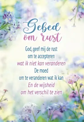 Minicard Gebed om Rust