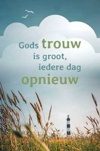 Gods trouw is groot Mini-card