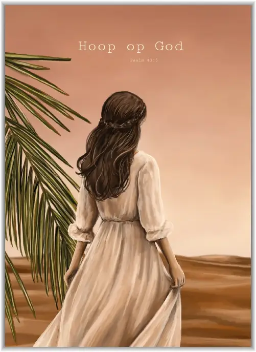 Poster A5 Bidt, en u zal gegeven worden