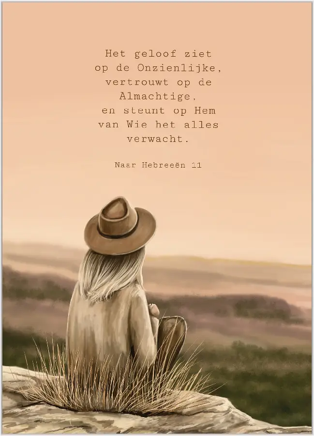 Poster A5 Blijft in Mij en Ik in u