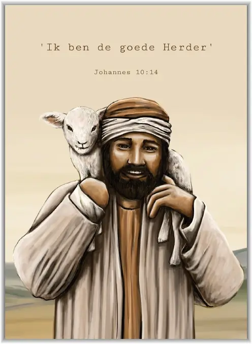 Poster A5 Ik ben de goede Herder