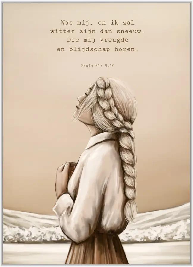 Poster A5 Er blijft dan een rust over